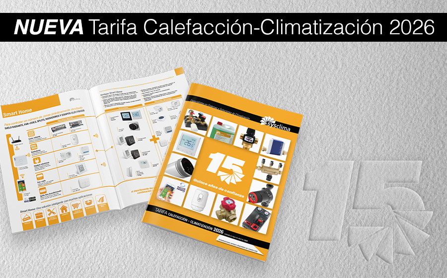 NUEVA TARIFA SYSCLIMA CALEFACCIÓN-CLIMATIZACIÓN 2026